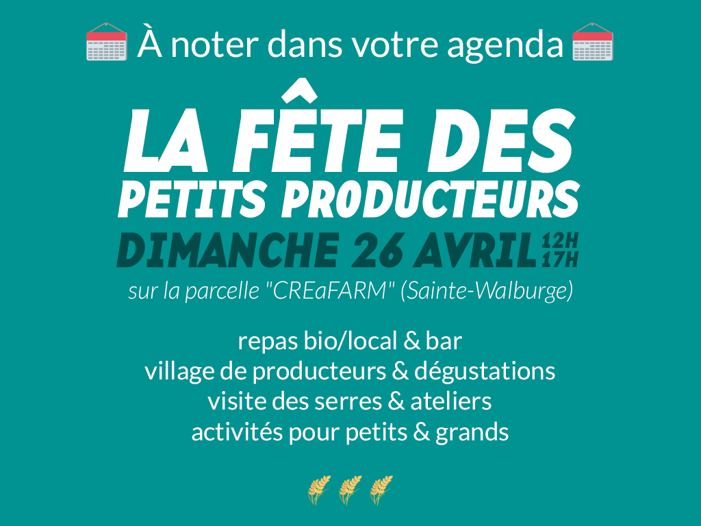 La fête des petits producteurs – dimanche 26 avril