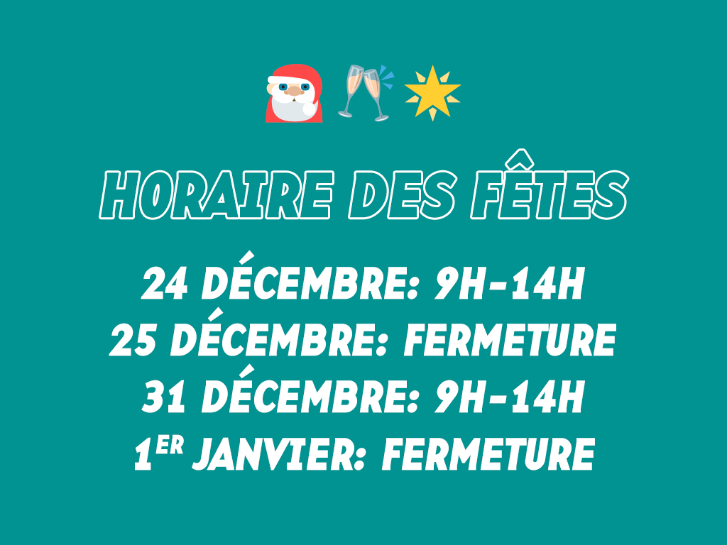 Horaire des fêtes