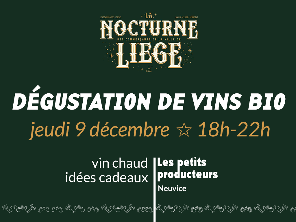Dégustation de vins & nocturne idées cadeaux