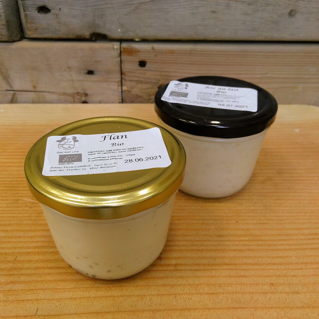 Flan et riz au lait enfin dans tous nos magasins