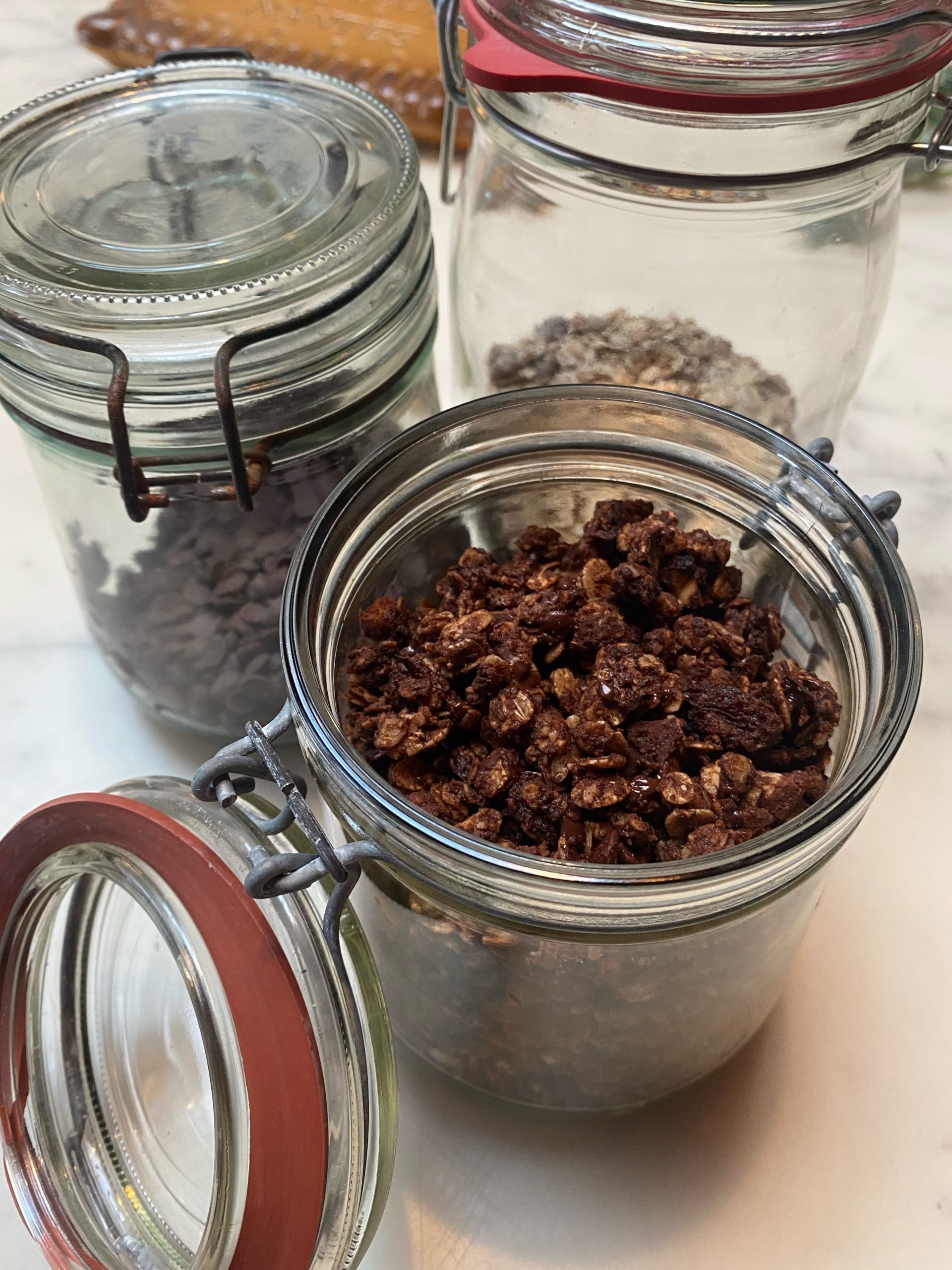 Granola aux amandes et au chocolat