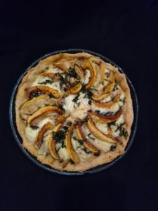 Tarte au butternut, navet et fromage «Campagnard»