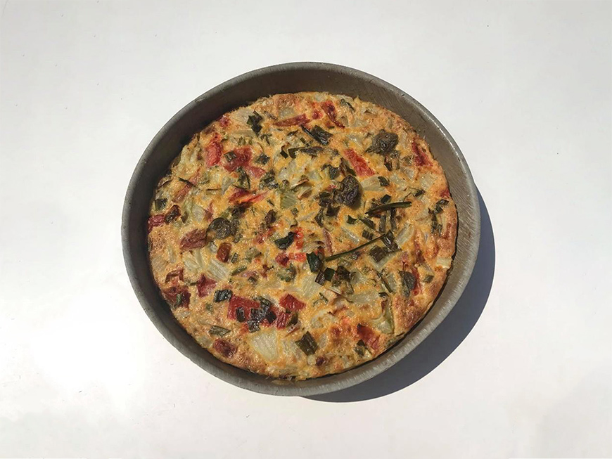 Clafoutis au fenouil et tomates