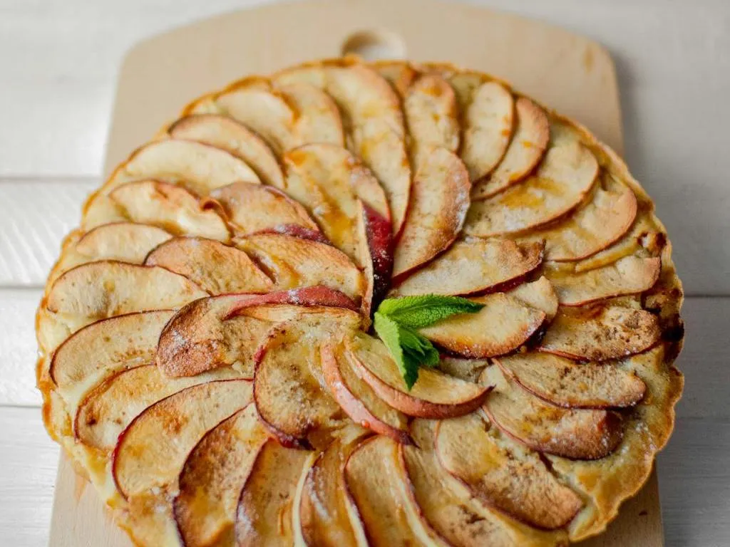 Cheesecake à la ricotta & aux pommes