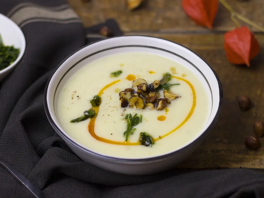 Potage aux deux céleris et panais