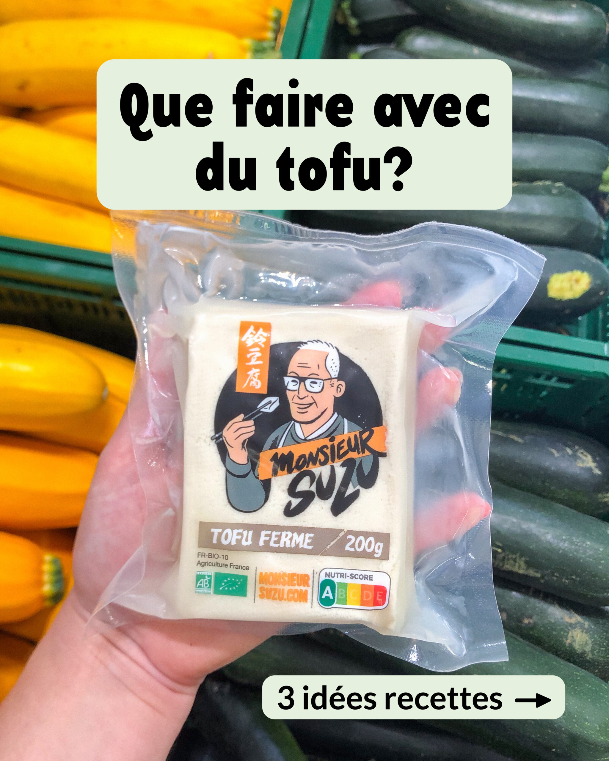 3 recettes avec du tofu