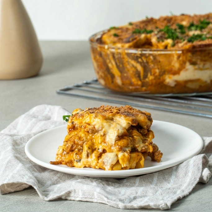 Lasagne  au potimarron et chou frisé