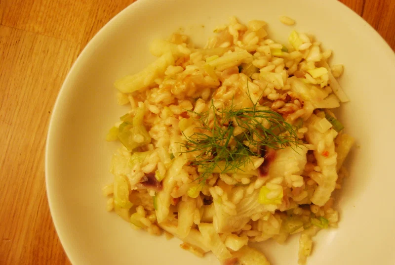 Risotto fenouil et poireau